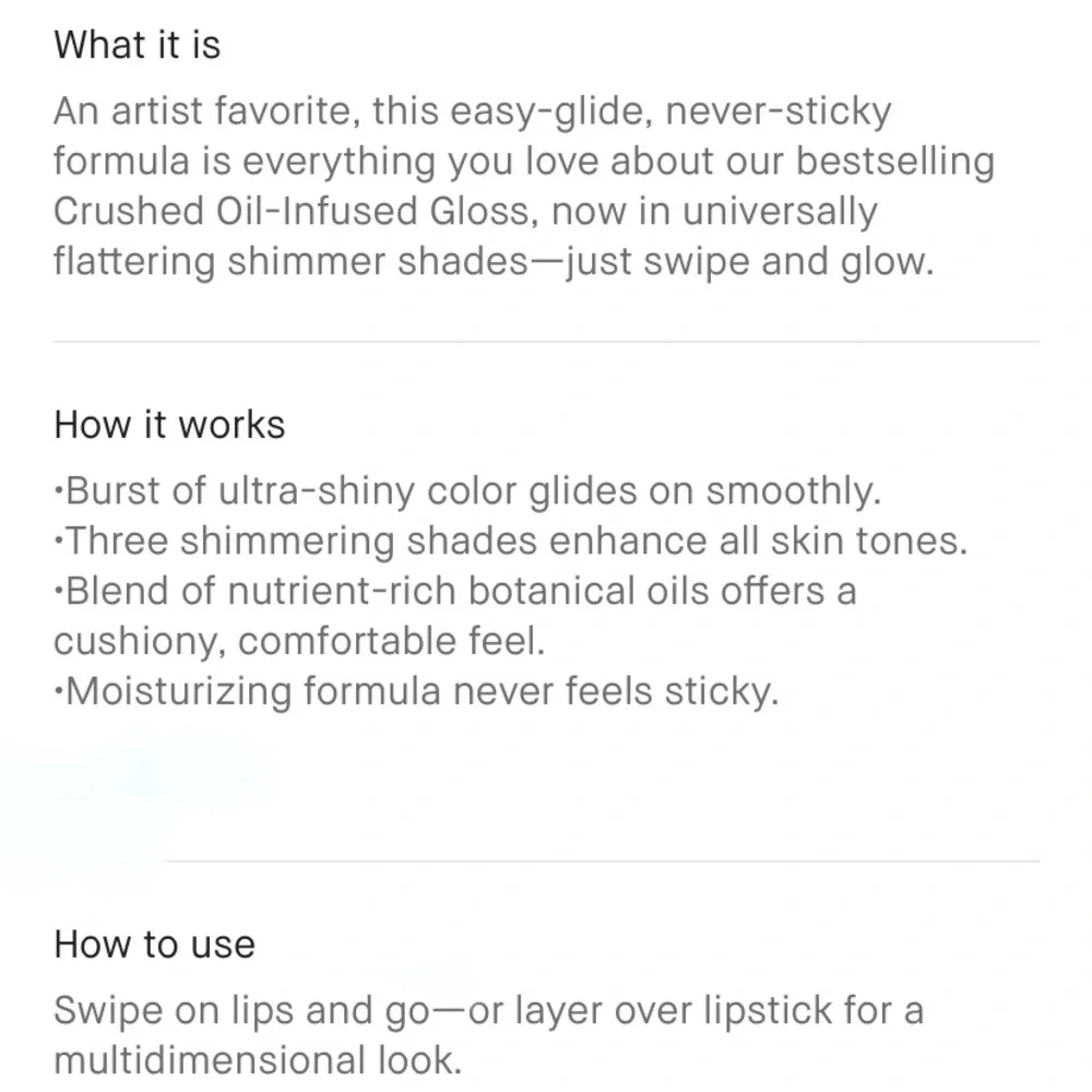 Bobbi Brown Crushed Oil-Infused Gloss Force of Nature Lip Gloss